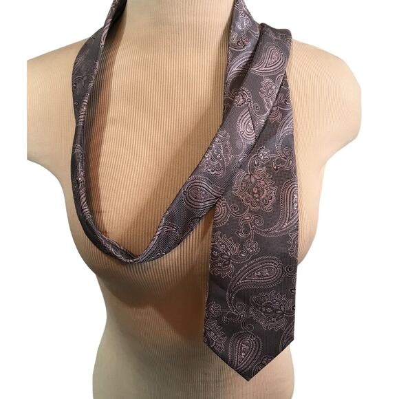 Michael Kors Other - Michael Kors Men's Paisley Tie Purple And Black Necktie Sexy